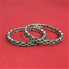 Cz Classic Bangles With Rhodium Plating