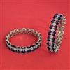 Cz Classic Bangles With Rhodium Plating