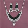 Cubic Zirconia Classic Necklace With Rhodium Plating