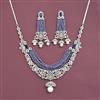 Cubic Zirconia Classic Necklace With Rhodium Plating