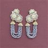 Cubic Zirconia Classic Earring With 2 Tone Plating