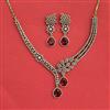 Cz Classic Necklace With Mehndi Plating