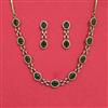 Cz Classic Necklace With Mehndi Plating