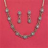 Cz Classic Necklace With Mehndi Plating