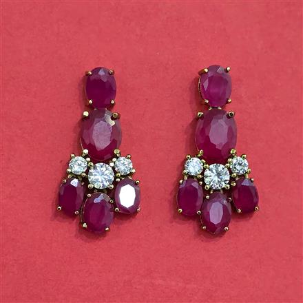 Cz Classic Necklace With Mehndi Plating