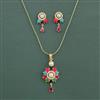 Cz Classic Pendant Set With Gold Plating