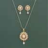 Cz Classic Pendant Set With Gold Plating