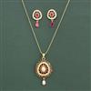 Cz Classic Pendant Set With Gold Plating