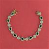 Cz Openable Bracelet With 2 Tone Plating