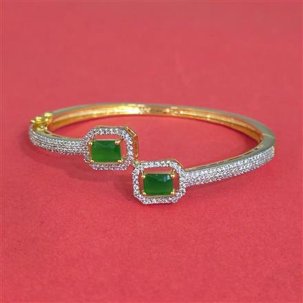 Cz Openable Kada With 2 Tone Plating