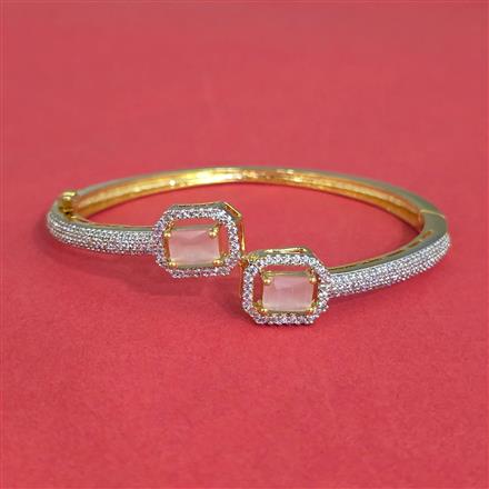 Cz Openable Kada With 2 Tone Plating