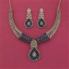 Cz Classic Necklace Set With Mehndi Plating