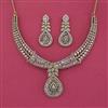 Cz Classic Necklace Set With Mehndi Plating