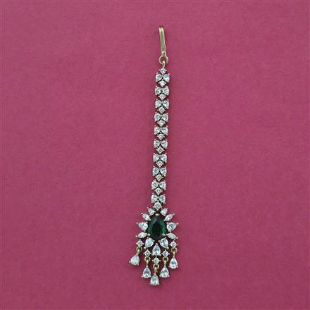 Cz Classic Tikka With Mehndi Plating