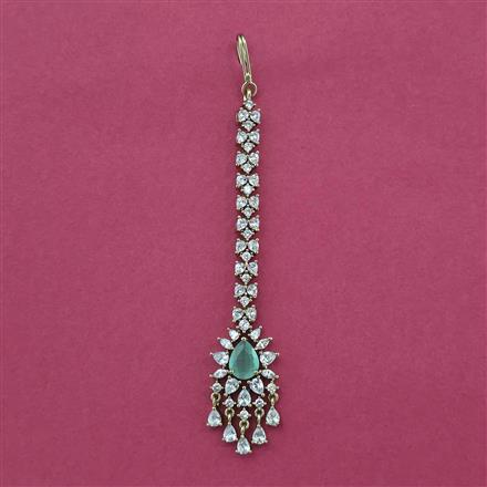 Cz Classic Tikka With Mehndi Plating