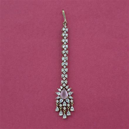 Cz Classic Tikka With Mehndi Plating