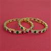 Cz Classic Bangles With Gold Plating