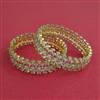 Cz Openable Bangles With 2 Tone Plating