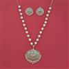 Cz Classic Pendant Set With 2 Tone Plating