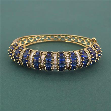 Cz Openable Kada With Mehndi Plating