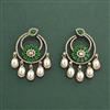 Cz Classic Earring With Mehndi Plating