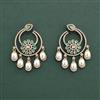 Cz Classic Earring With Mehndi Plating