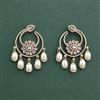 Cz Classic Earring With Mehndi Plating