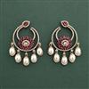 Cz Classic Earring With Mehndi Plating