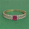 Cz Openable Kada With Mehndi Plating