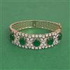 Cz Openable Kada With Mehndi Plating