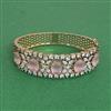 Cz Openable Kada With Mehndi Plating