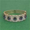 Cz Openable Kada With Mehndi Plating