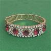 Cz Openable Kada With Mehndi Plating