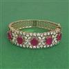 Cz Openable Kada With Mehndi Plating