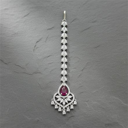 Cz Classic Tikka With Rhodium Plating