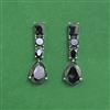 Cz Classic Earring With Rhodium Plating