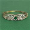 Cz Openable Kada With Mehndi Plating