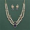 Cz Classic Necklace Set With 2 Tone Plating
