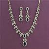 American Diamond Classic Necklace With Mehndi Plating
