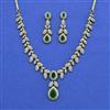 Cz Classic Necklace Set With Mehndi Plating