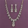 American Diamond Classic Necklace With Mehndi Plating