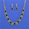 Cz Classic Necklace Set With Mehndi Plating