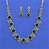 Cz Classic Necklace Set With Mehndi Plating
