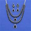 Cz Classic Necklace Set With 2 Tone Plating