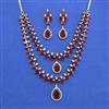 Cz Classic Necklace Set With 2 Tone Plating