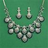 Cz Classic Necklace With Mehndi Plating