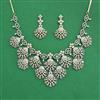 Cz Classic Necklace With Mehndi Plating