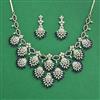 Cz Classic Necklace With Mehndi Plating