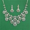 Cz Classic Necklace With Mehndi Plating