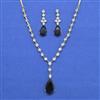 Cz Classic Necklace Set With 2 Tone Plating